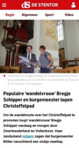 De Stentor - Wandelvrouw - christoffelpad 13-8-2018
