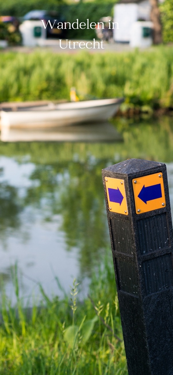 Wandelen in Utrecht - routepaaltje