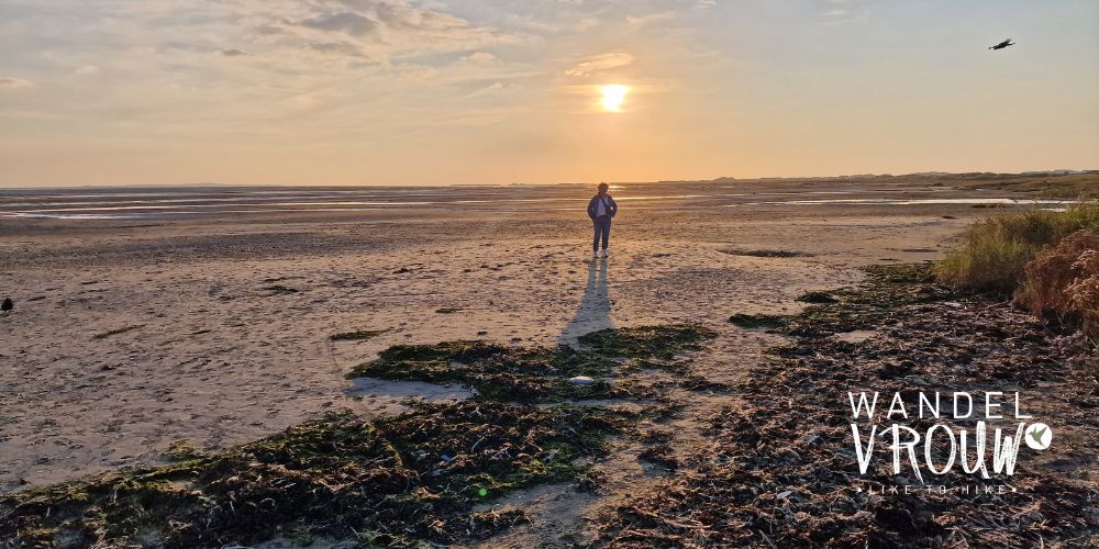 wandelen in Frieslad - Terschelling - zonsondergang