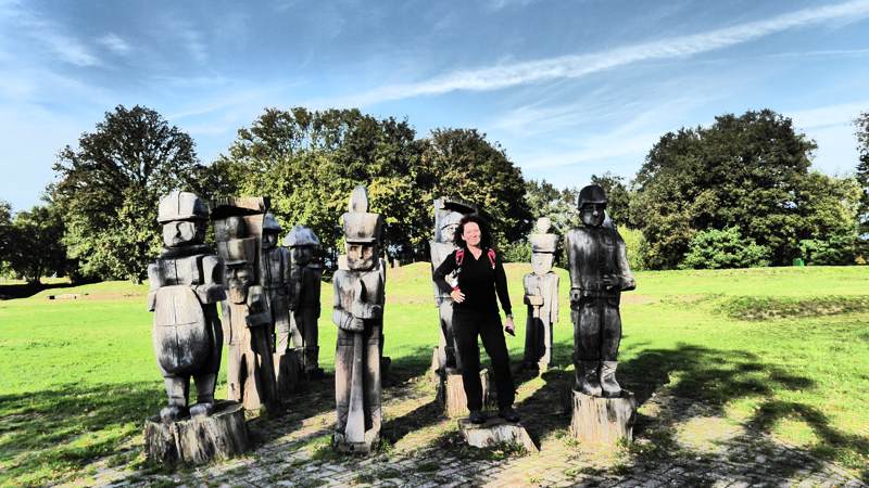 De Grebbenlinie - houten soldaten