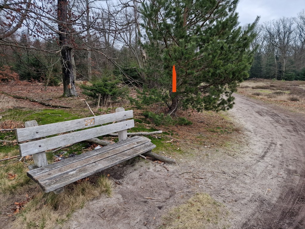 oranje linten mountainbiken Sallandse Heuvelrug