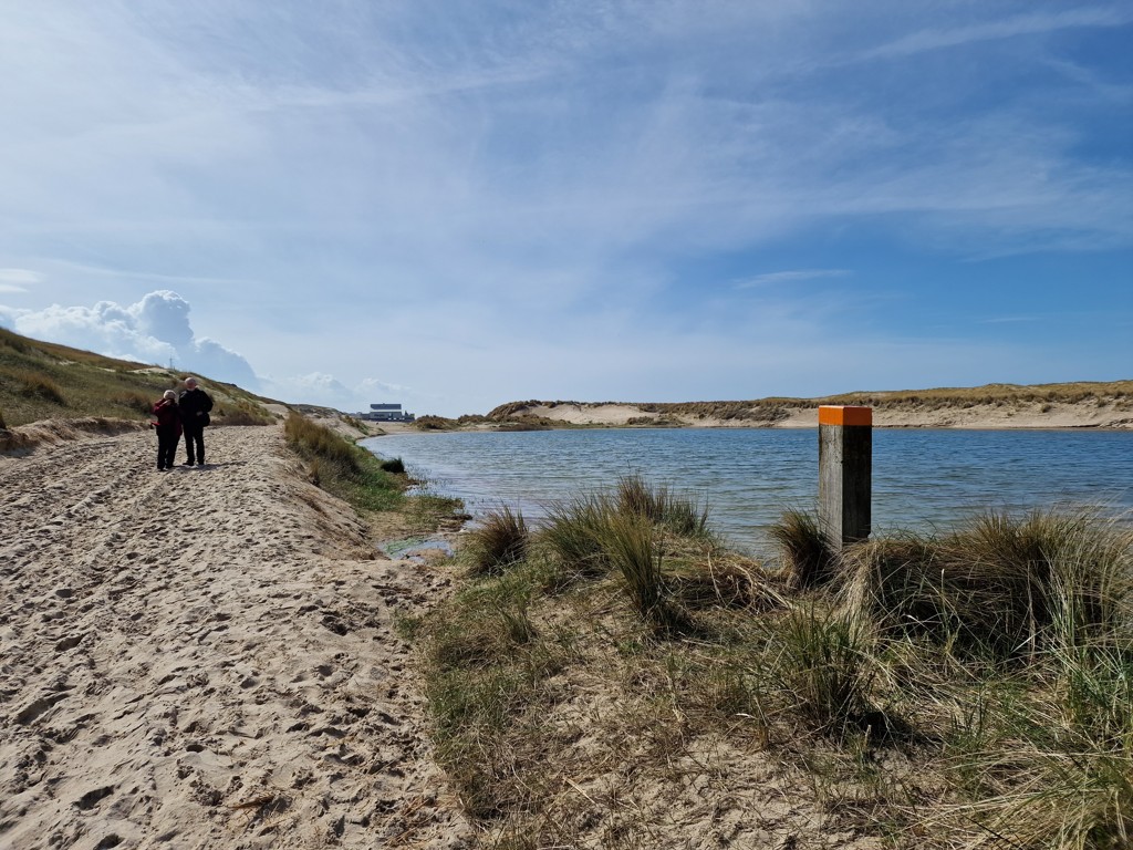 De lagune bij Camperduin aan zee. 