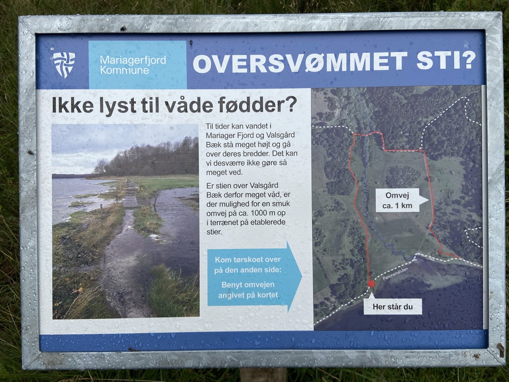 infobord op de mooiste wandeling van Denemarken – De Panorama Route