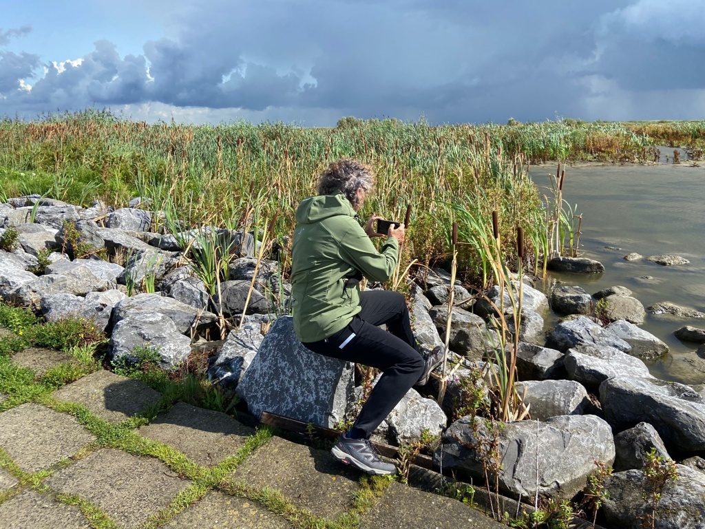 fotograferen op de Marker Wadden.