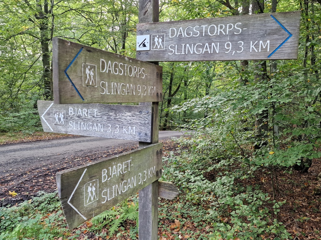 wegwijzers Recreatiegebied Frostavallen in Skåne