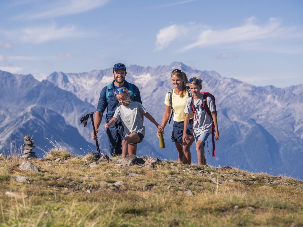 wandelen met de familie in Wildkogel-Arena