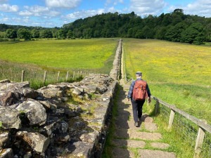 wandelen langs Hadrianus Wall Path