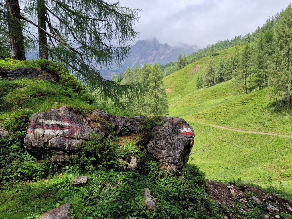 SalzburgerAlmenweg met routemarkering