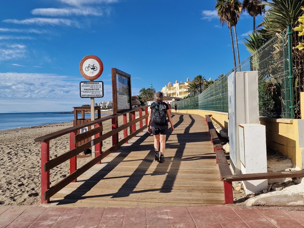 vlonderpad van La Cala de Mijas - senda littoral