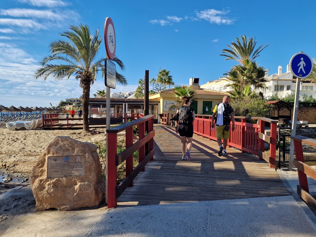 vlonderpad van La Cala de Mijas - senda littoral